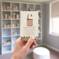 Bücher für Babydusche mit Ei-Kaffee Buchanfrage