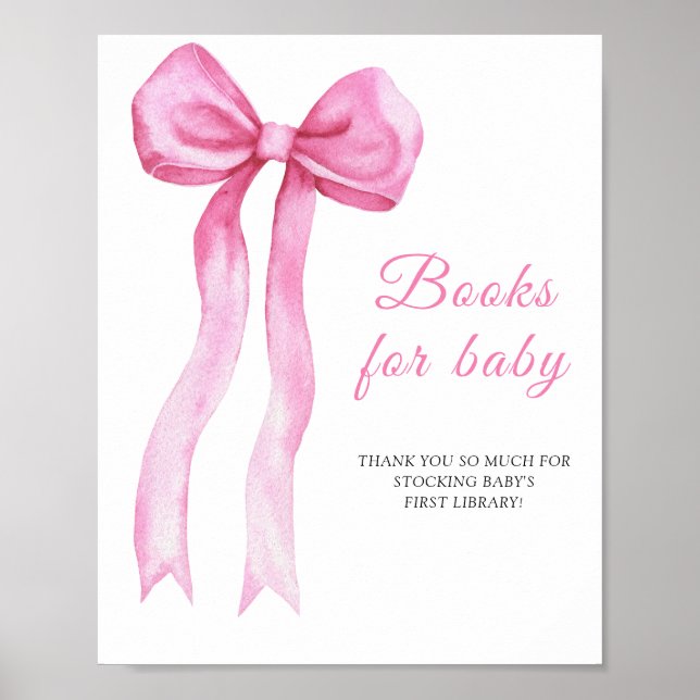 Bücher für Babyposter Poster (Vorne)