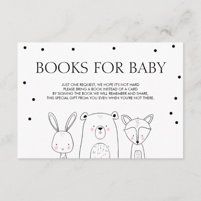 Bücher für das Baby Bringen Sie ein Buch Woodland  Begleitkarte (Vorderseite)