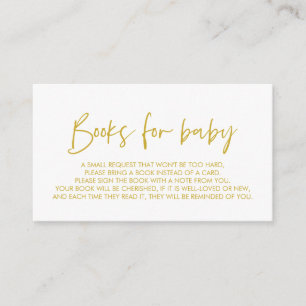Bücher für das Baby, Modernes Minimales Gelbes Gol Begleitkarte