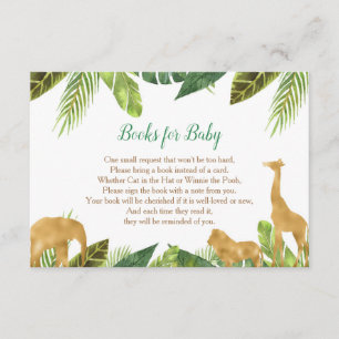Bücher für das Baby, Safari Buchanfragen-Beilagen Begleitkarte