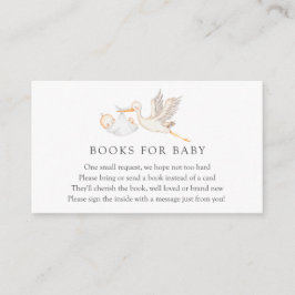 Bücher für die Babysteckkarte Begleitkarte