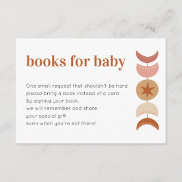 Bücher für die Einladungskarte für Babydusche
