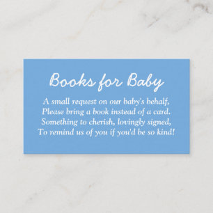 Bücher für die Minimalistisch Blue-Enclosure-Card  Begleitkarte