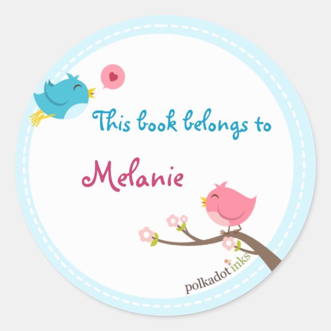 Bücher für individuell angepasste Birdie Stickers (Vorderseite)