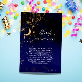 Bücher für Mond und Sterne für die Babyumschließka Begleitkarte
