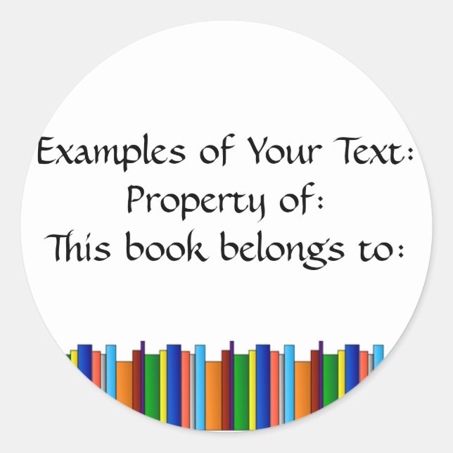 Bücher Galore Sticker (Vorderseite)