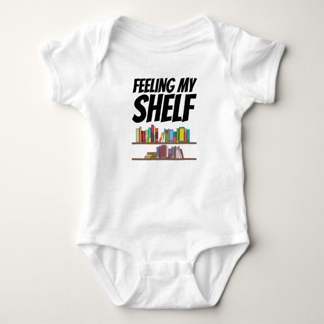 Bücher - Gefühl mein Regal Baby Strampler (Vorderseite)