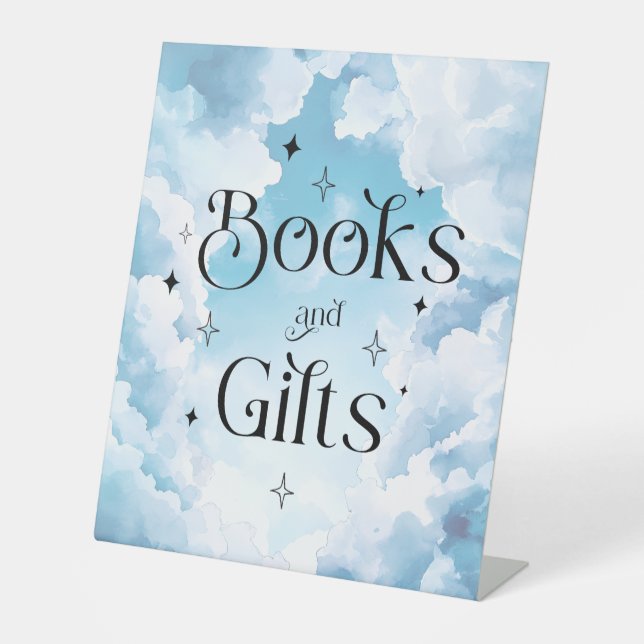 Bücher Geschenke Heaven Sent Baby Dusche Sockelschild (Vorderseite)