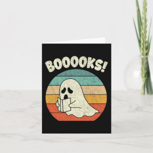 Bücher Ghost Halloween Vintag Teacher Book Libra Karte