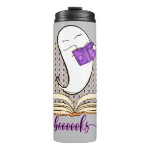 Bücher! Ghost und Book Halloween Reading Thermosbecher