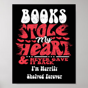Bücher haben mein Herz gestohlen ~ Lustiger Valent Poster