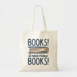 Bücher! Ich brauche mehr Bücher! Tragetasche