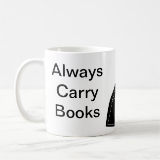 Bücher immer führen kaffeetasse
