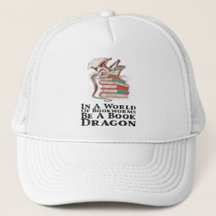 Bücher - In einer Welt der Buchwürmer ist ein Buch Truckerkappe