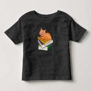 Bücher - Katze und Bücher Geschenk für Buchliebhab Kleinkind T-shirt