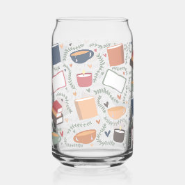 Bücher, Kerzen und Tee Dosenglas