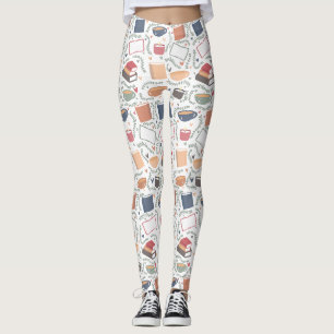 Bücher, Kerzen und Tee Leggings