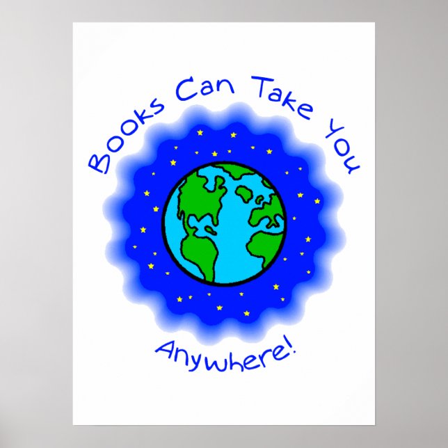 Bücher können Ihnen Plakate - 4 Größen, 5 Papierty (Vorne)