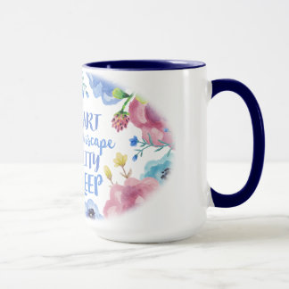 Bücher, Kunst, Schlaf Tasse