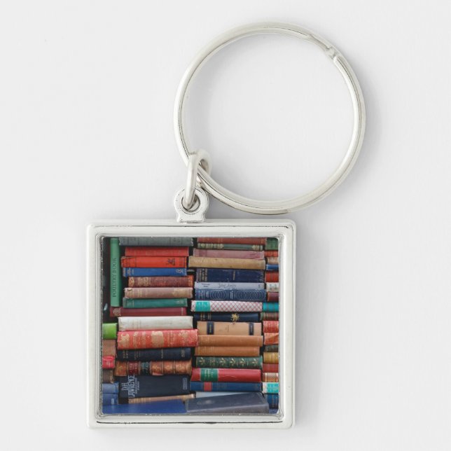 Bücher lesen alte Bücher der Liebe Schlüsselanhänger (Vorne)