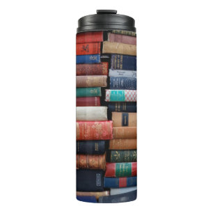 Bücher lesen alte Bücher der Liebe Thermosbecher