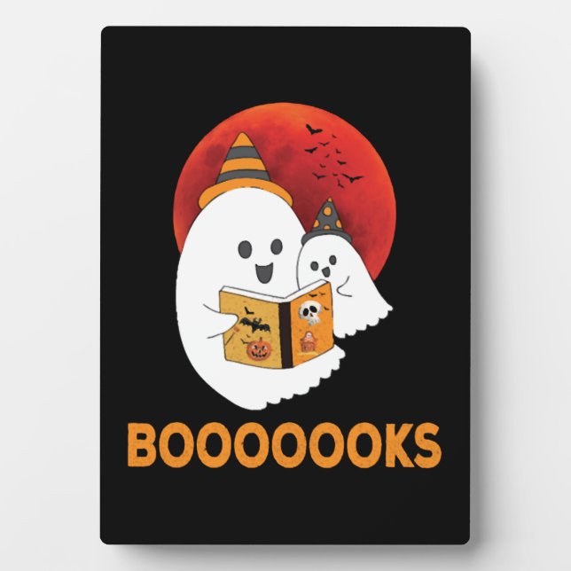 Bücher lesen Bücher Halloween Fotoplatte (Vorderseite)