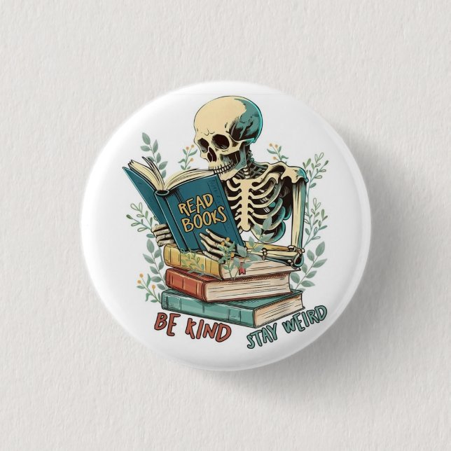 Bücher lesen button (Vorderseite)