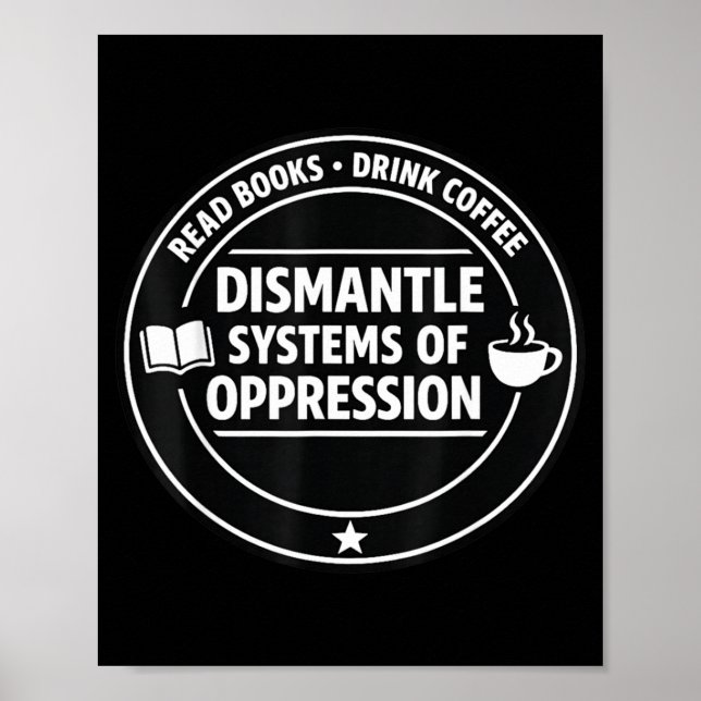 Bücher lesen Kaffee trinken Systeme der Poster (Vorne)