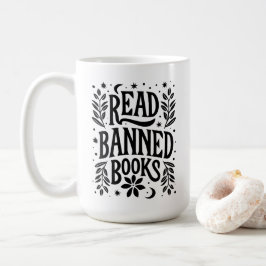 Bücher lesen kaffeetasse