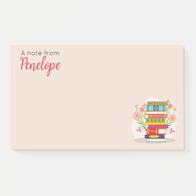 Bücher & Lesen Post-it Klebezettel (Vorderseite)