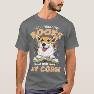 Bücher Leser Kleidung, Tiere, Hunde corgi Liebhabe T-Shirt
