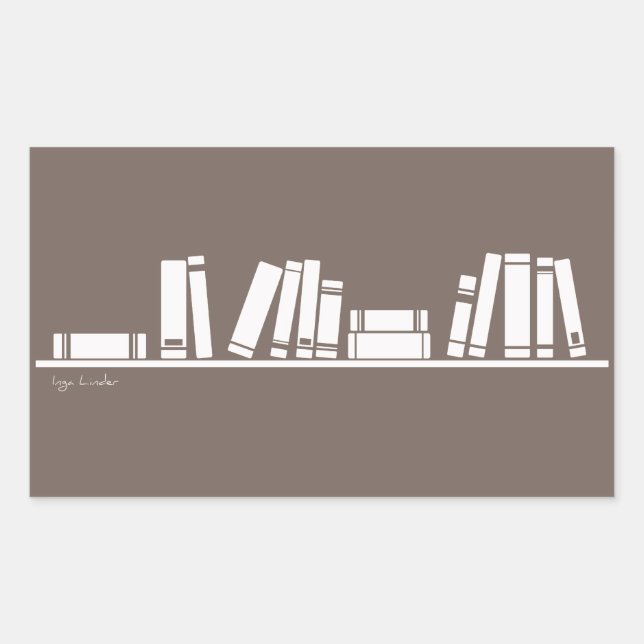 Bücher lieben! rechteckiger aufkleber (Vorderseite)