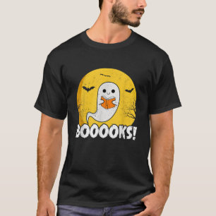 Bücher Lustige Halloween-Lektüre Süße Geister Bibl T-Shirt