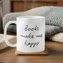 Bücher machen mich glücklich Handschriftliche dunk