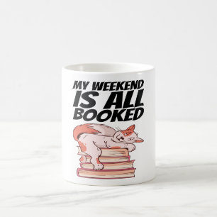 Bücher - Mein Wochenende ist komplett gebucht Kaffeetasse
