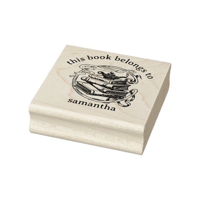 Bücher mit Genie Lamp Dieses Buch gehört Gummistempel (Stempel)
