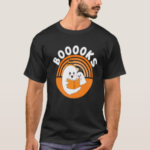 Bücher mit lustiger Unterschrift zwischen Buchlieb T-Shirt