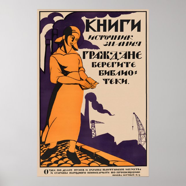 Bücher mit Postern des Russischen Bürgerkriegs sin Poster (Vorne)