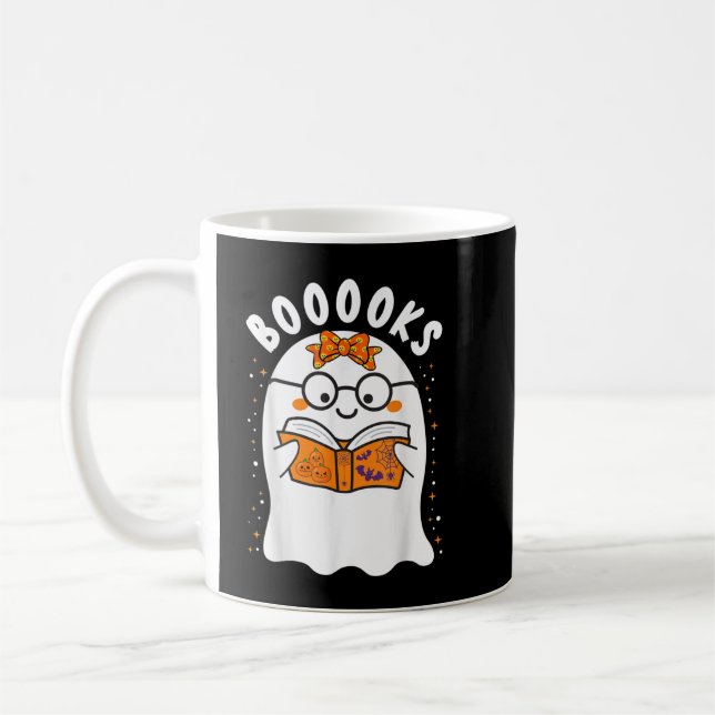 Bücher! Niedlich Ghost Reading Library Books Hallo Kaffeetasse (Links)