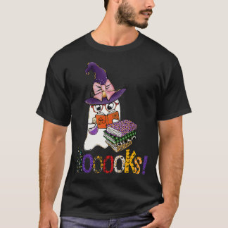 Bücher! Niedlich Ghost Reading Library Books Hallo T-Shirt