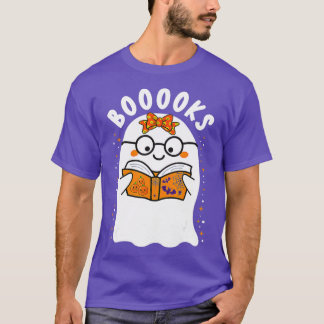 Bücher! Niedlich Ghost Reading Library Books Hallo T-Shirt