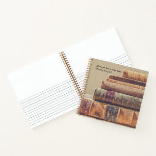 Bücher-Notebook Notizbuch