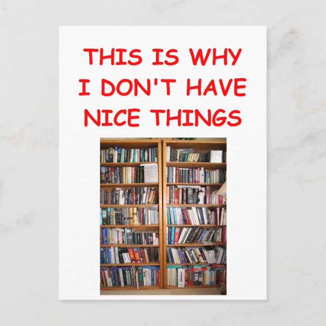 Bücher Postkarte (Vorderseite)