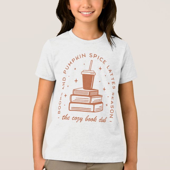 Bücher & Pumpkin Gewürzsaison Tri-Blend Shirt (Vorderseite)