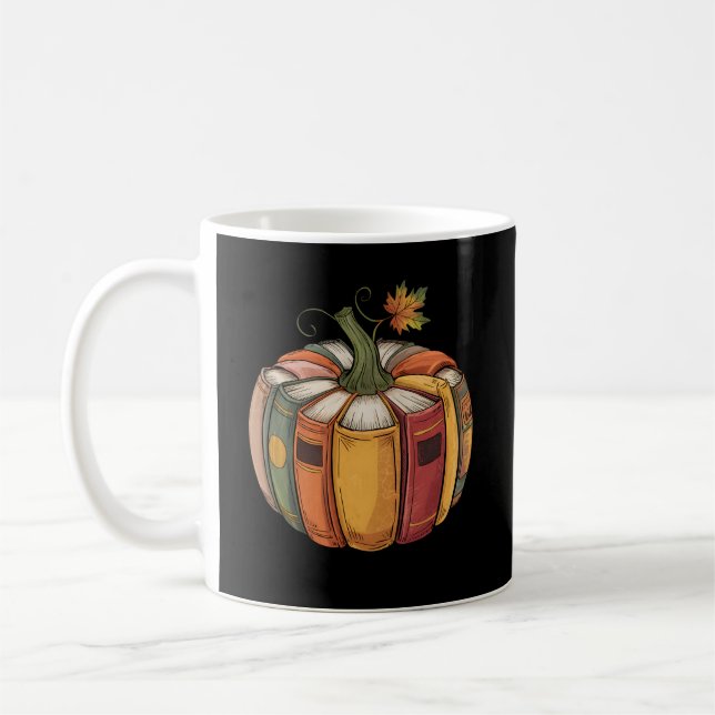 Bücher Pumpkin Season Apparel Leser Fall Kaffeetasse (Links)