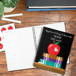 Bücher , Red Apple und Quote Teacher Planner Planer