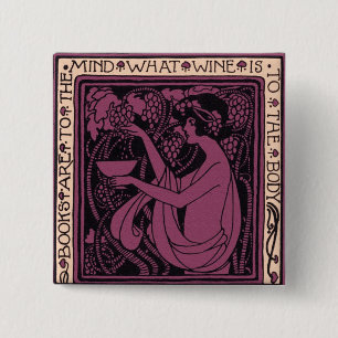 Bücher sind für den Geist Button