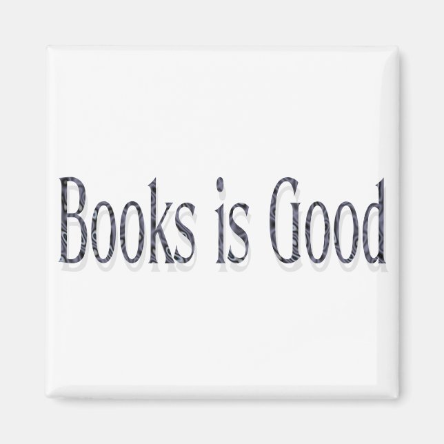 Bücher sind gut magnet (Vorne)