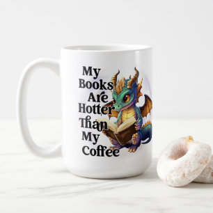 Bücher sind heißer kaffeetasse